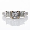 18ct White Gold, 1.15ct Diamond Three Stone Ring