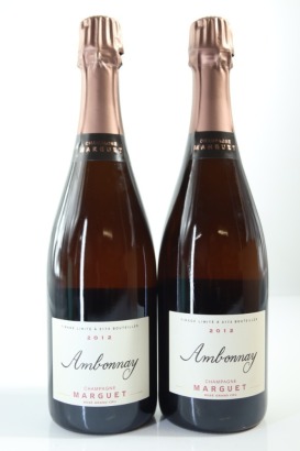 (2) 2012 Marguet Pere & Fils Ambonnay Grand Cru Extra Brut Rose, Champagne
