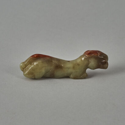 A Chinese Jade Carved 'Tiger' Ornament