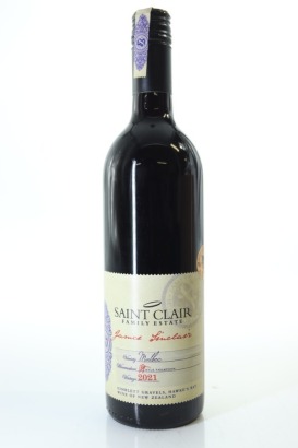 (1) 2021 Saint Clair James Sinclair Malbec, Gimblett Gravels