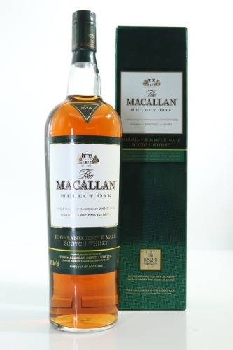 (1) The Macallan 1824 Series Select Oak Single Malt Scotch Whisky, Speyside, 40% ABV, 1000ml (GB)