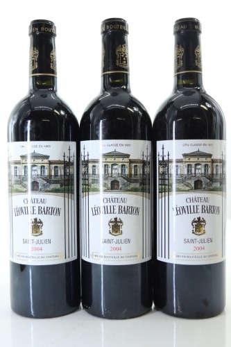 (3) 2004 Chateau Leoville Barton, Saint-Julien [JR16.5]