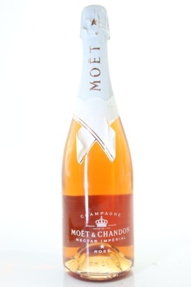 (1) Off White X Moet & Chandon Nectar Imperial Rose Limited Edition by Virgil Abloh, Champagne (Released 2018 in USA Market) (TL)