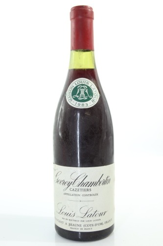 (1) 1983 Louis Latour Les Cazetiers, Gevrey-Chambertin Premier Cru