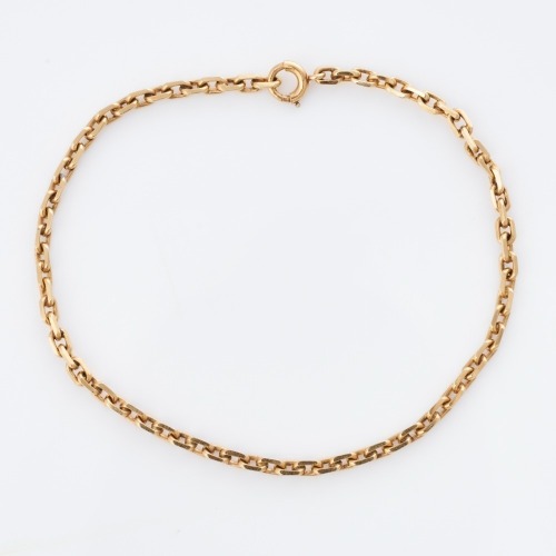 14ct Yellow Gold, 21cm Cable-Link Bracelet