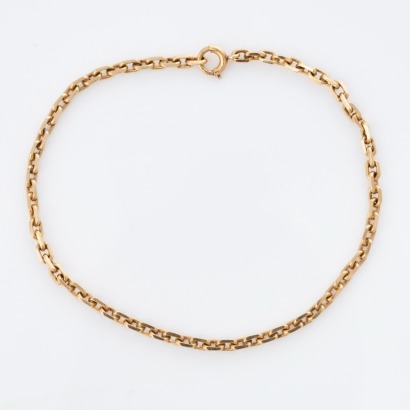 14ct Yellow Gold, 21cm Cable-Link Bracelet