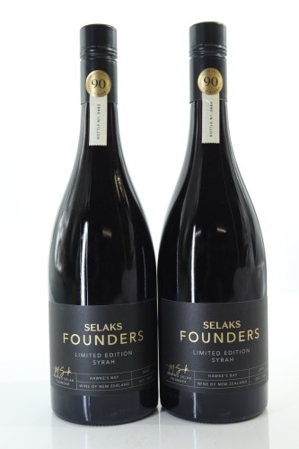 (2) 2024 Selaks Founders Limited Edition Syrah, Hawke's Bay