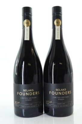 (2) 2024 Selaks Founders Limited Edition Syrah, Hawke's Bay
