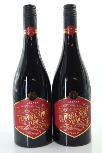 (2) 2019 Selaks The Taste Collection Pepper & Spice Syrah, Hawke's Bay