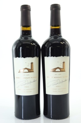 (2) 2021 Robert Mondavi Winery Cabernet Sauvignon, Napa Valley [JR16.5]