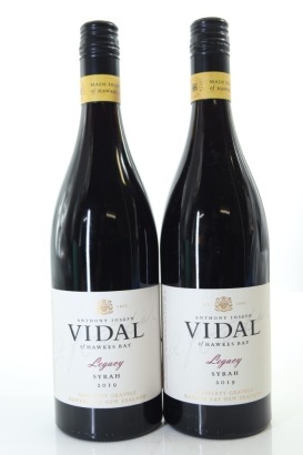 (2) 2019 Vidal Estate Legacy Syrah, Gimblett Gravels