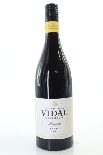 (1) 2018 Vidal Estate Legacy Syrah, Gimblett Gravels