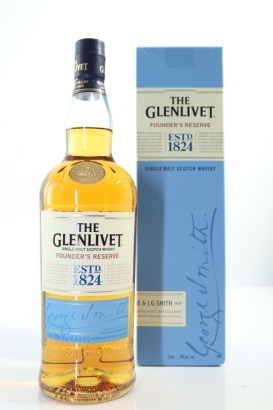 (1) The Glenlivet Founder's Reserve Single Malt Scotch Whisky, Speyside, 1000ml, 40% ABV (GB)