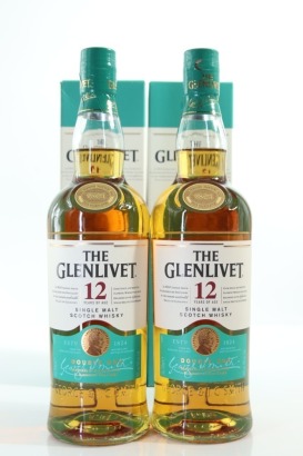 (2) The Glenlivet Double Oak 12 Year Old Single Malt Scotch Whisky, Speyside, 40% ABV (GB)