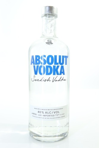 (1) Absolut Vodka, Sweden, 1000ml, 40% ABV