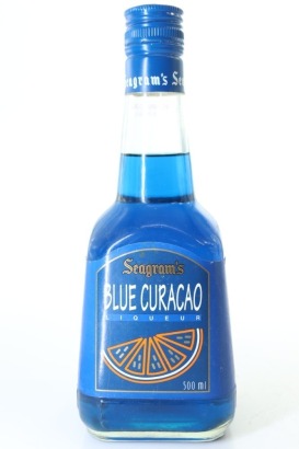 (1) Seagram's Blue Curacao Liqueur, 500ml, 25% ABV