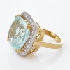 18ct White / Yellow Gold, 12.80ct Aquamarine / 1.12ct Diamond Ring - 2