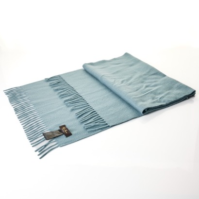 Loro Piana, 100% Cashmere, Duck Egg Blue Scarf