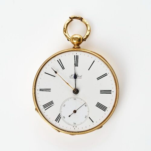 18ct Yellow Gold, Key-wound Open-faced Pocket Watch by H.Alard Cie & Fils Maastricht Netherlands, circa late 1870's