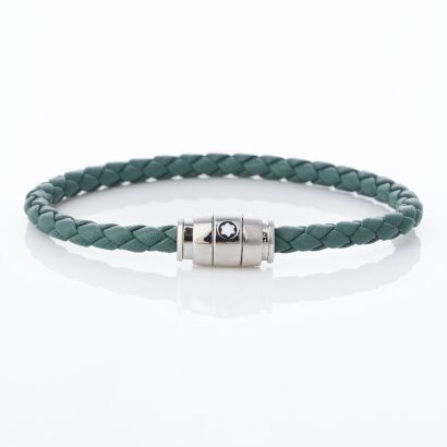 Montblanc Meisterst&uuml;ck, Steel 3 Rings Bracelet - Pewter, Size 60 with Box - As new