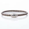 Montblanc, Meisterst&uuml;ck Steel / Leather 3 Rings Bracelet - Mastic Size 60 with Box - As new