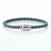 Montblanc, Meisterst&uuml;ck Steel / Leather 3 Rings Bracelet Pewter Size 60 with Box - As new