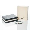 Montblanc, Meisterst&uuml;ck Steel / Leather 3 Rings Bracelet Pewter Size 60 with Box - As new - 2