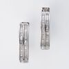 18ct White Gold, 0.60ct Diamond Hoop Earrings