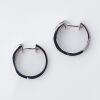 18ct White Gold, 0.60ct Diamond Hoop Earrings - 2