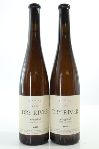 (2) 2002 Dry River Craighall Vineyard Late Harvest Riesling, Martinborough