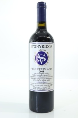 (1) 2008 Stonyridge Vineyard Larose, Waiheke Island