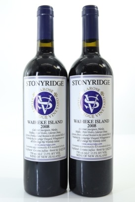 (2) 2008 Stonyridge Vineyard Larose, Waiheke Island
