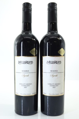 (2) 2007 Mills Reef Reserve Syrah, Gimblett Gravels