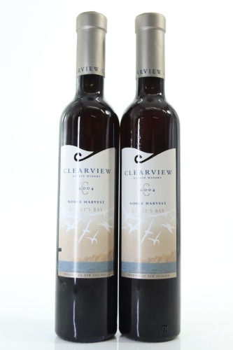 (2) 2004 Clearview Estate Noble Harvest Chardonnay, Hawke's Bay, 375ml