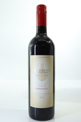 (1) 2014 Mudbrick Vineyard Resevre Tempranillo, Waiheke Island