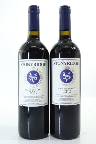(2) 2012 Stonyridge Vineyard Larose, Waiheke Island
