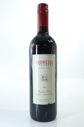 (1) 2007 Redmetal Vineyards Basket Press Merlot - Cabernet Franc, Bridge Pa Triangle