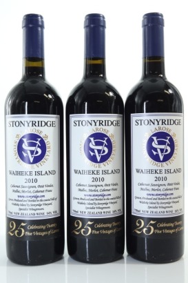 (3) 2010 Stonyridge Vineyard Larose, Waiheke Island