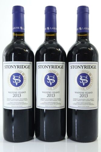 (3) 2013 Stonyridge Vineyard Larose, Waiheke Island