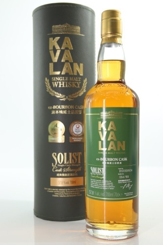 (1) Kavalan Solist Ex-Bourbon Cask Strength 2018 Edition Single Malt Whisky, Taiwan, 57.8% ABV (GB)