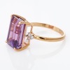 14ct Yellow Gold, 8.13ct Amethyst / 0.11ct Diamond Ring - 2