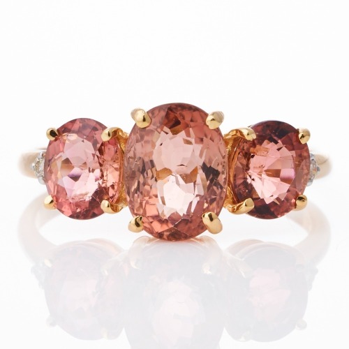 14ct Yellow Gold, 4.03ct Tourmaline / 0.04ct Diamond Ring