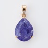 14ct Yellow Gold, 5.58ct Tanzanite / 0.04ct Diamond Pendant