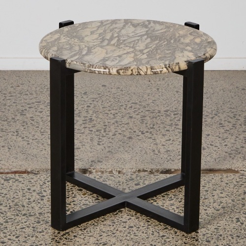 A Dark Marble Side Table