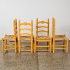 A Set of Four Mexican Dining Chairs with Rush Seats - 2