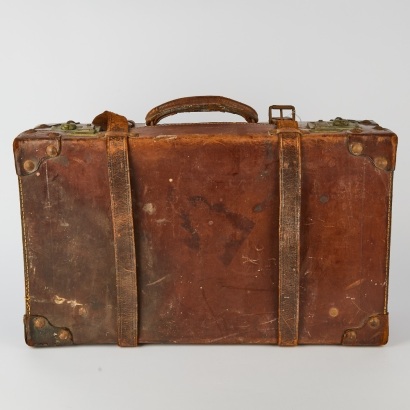 Vintage Bullock Leather Suitcase