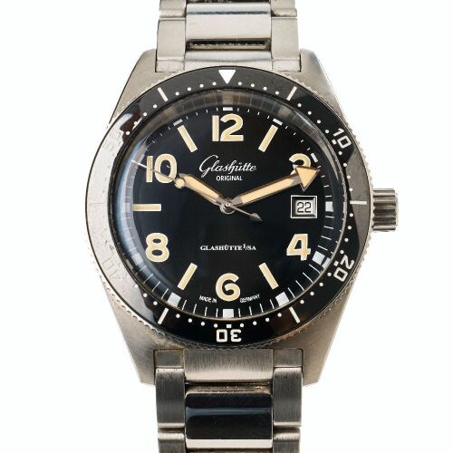 Stainless Steel, Glassh&uuml;tte Original, SeaQ Automatic Divers Wristwatch with Box / Paperwork, circa 2022