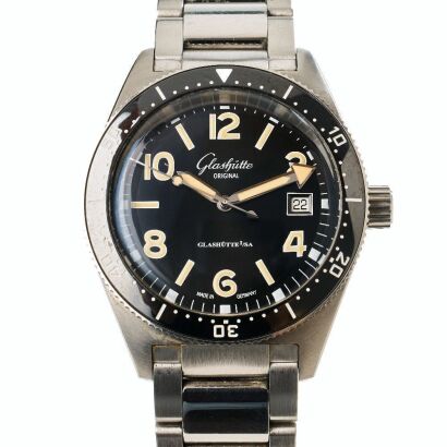 Stainless Steel, Glassh&uuml;tte Original, SeaQ Automatic Divers Wristwatch with Box / Paperwork, circa 2022