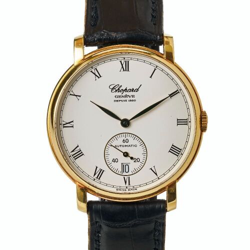18ct Yellow Gold, 36mm Chopard Classique L.U.C Automatic Wristwatch with Box, circa 1990's