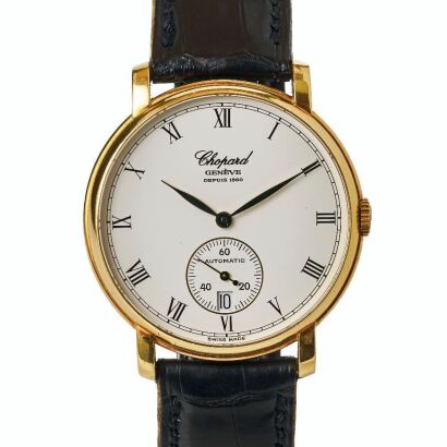 18ct Yellow Gold, 36mm Chopard Classique L.U.C Automatic Wristwatch with Box, circa 1990's